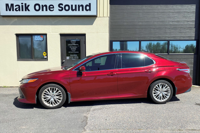 Toyota 2020 Camry with professional window tint in North Bay